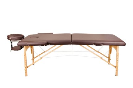 Массажный стол Atlas Sport складной 2-с деревянный 60 см (коричневый) вид сбоку