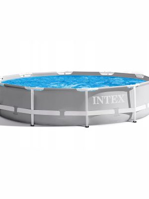 Каркасный бассейн Intex 305 x 76см серый
